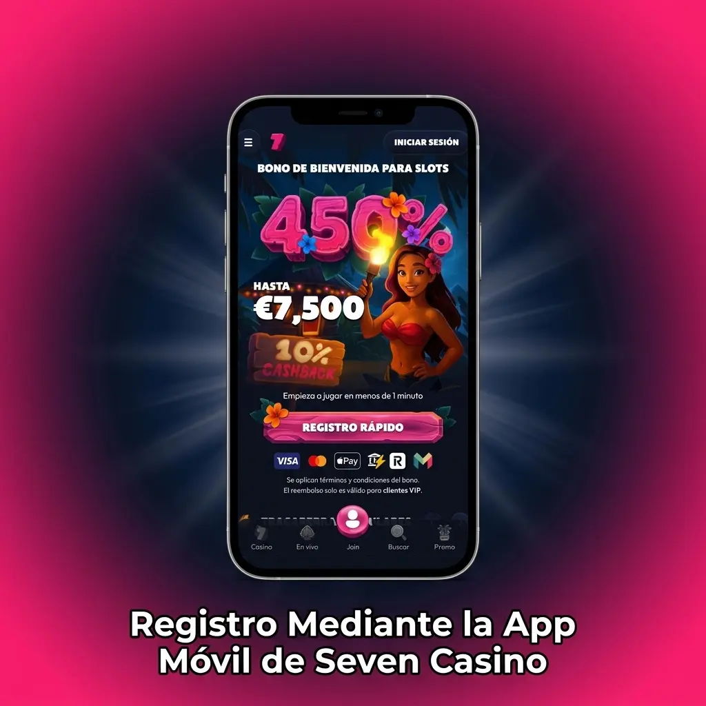 Registro en la app móvil de Seven Casino: crea tu cuenta fácilmente desde Android o iOS en pocos pasos